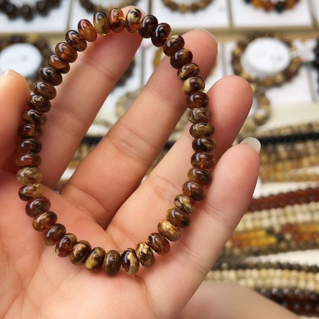 乐***心琥珀未镶嵌裸石七