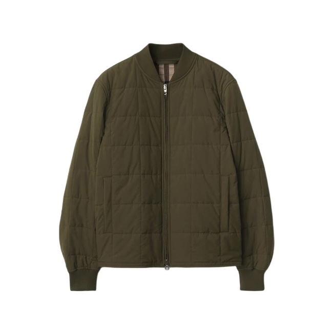 未使用 BURBERRY/博柏利 纯色拉链棒球领飞行员长袖夹克外套