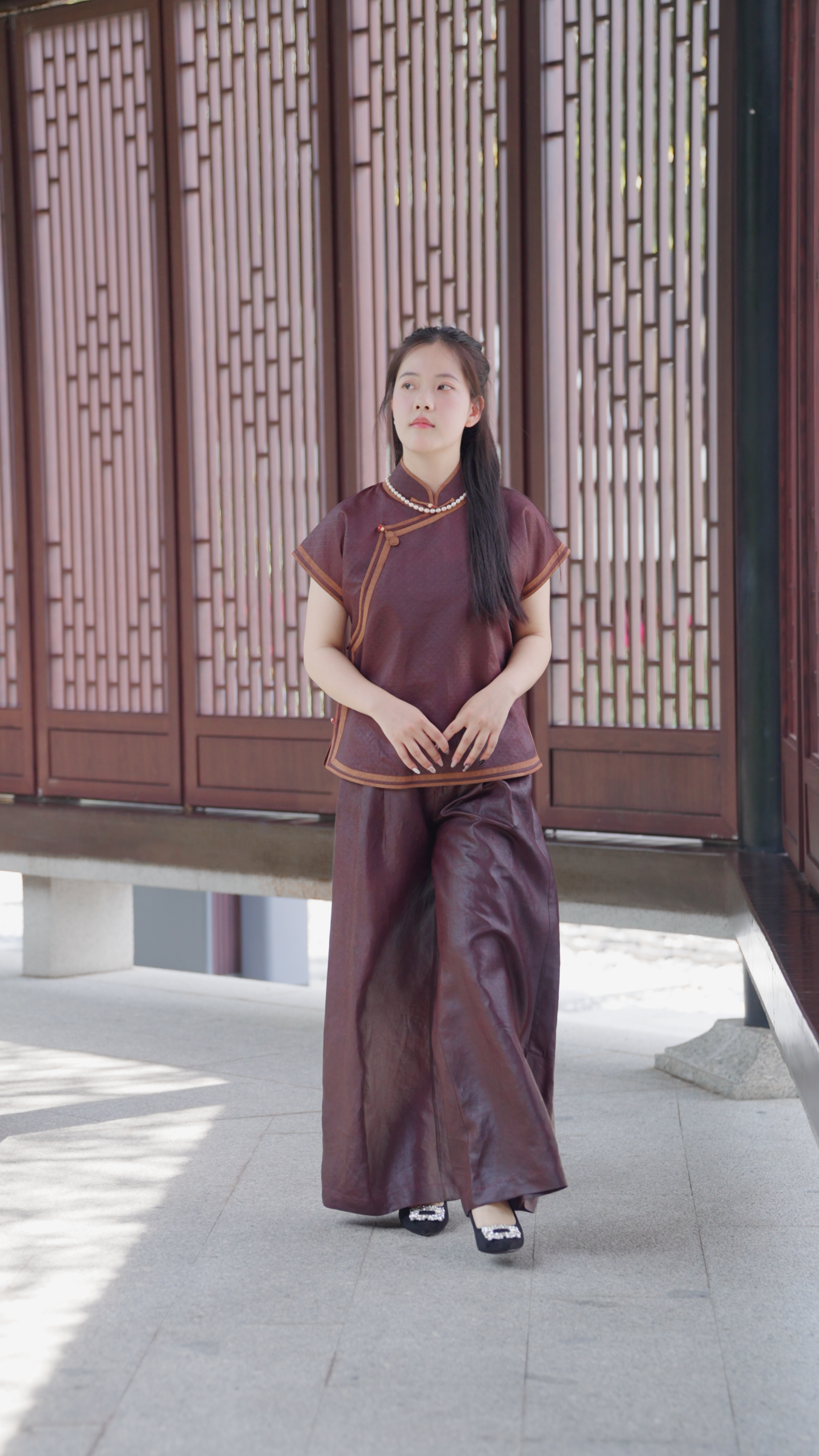 森艺-初桐-万字纹莨纱上衣