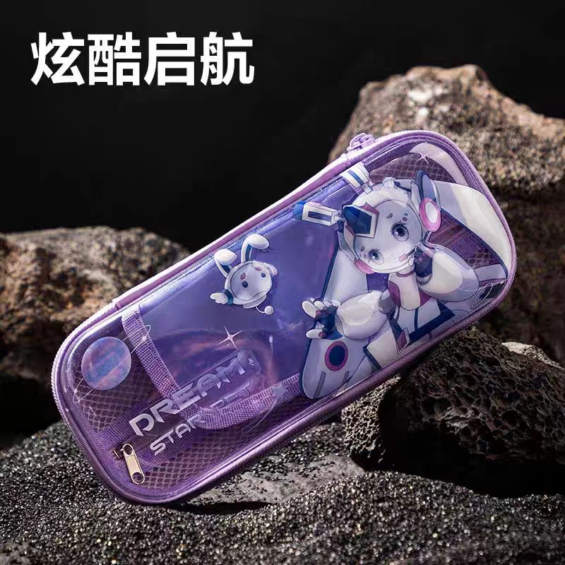 QD-得力-BC188B-得力文具盒多层大容量防水多功能笔袋（款式不选）