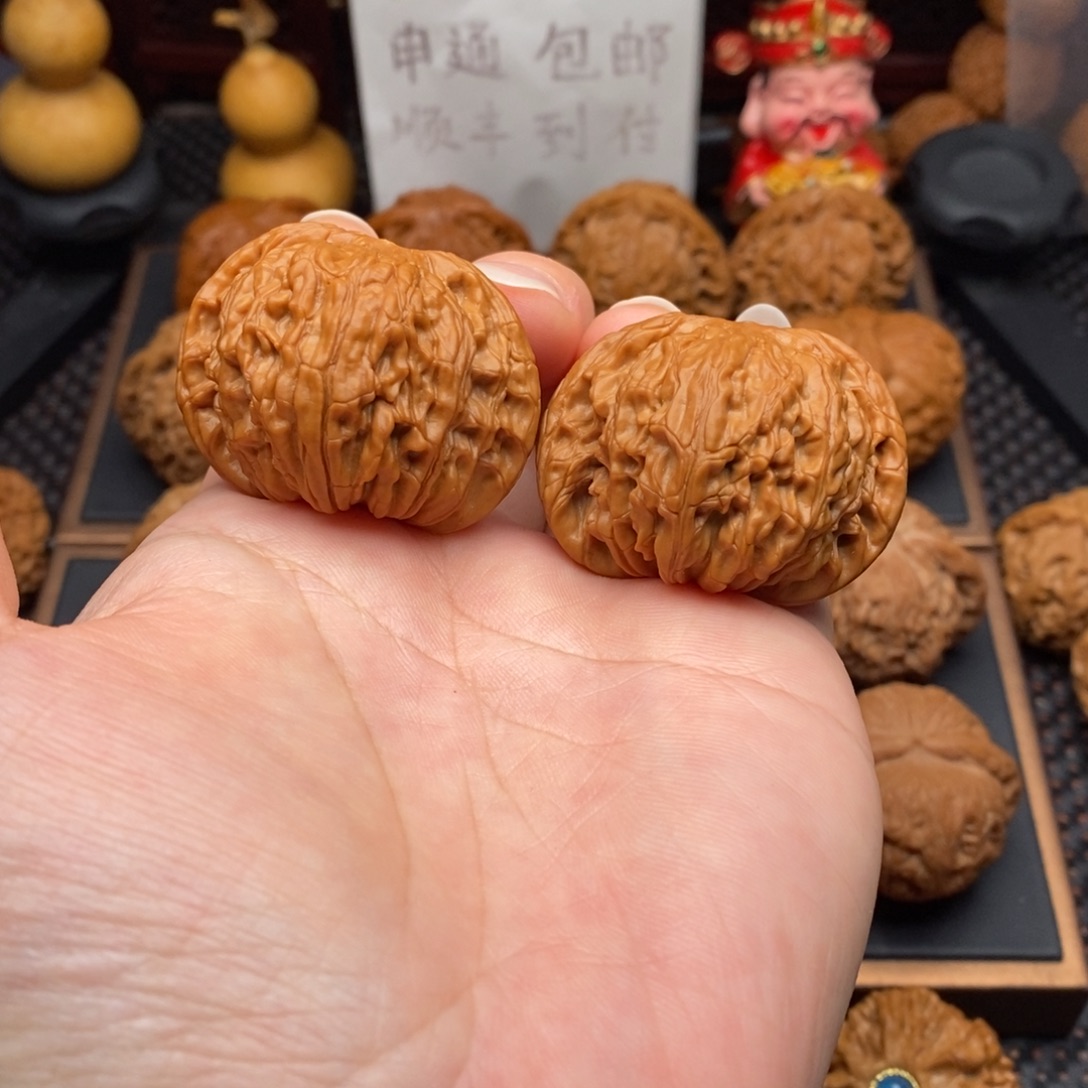 文玩核桃把件42尺全品磨盘