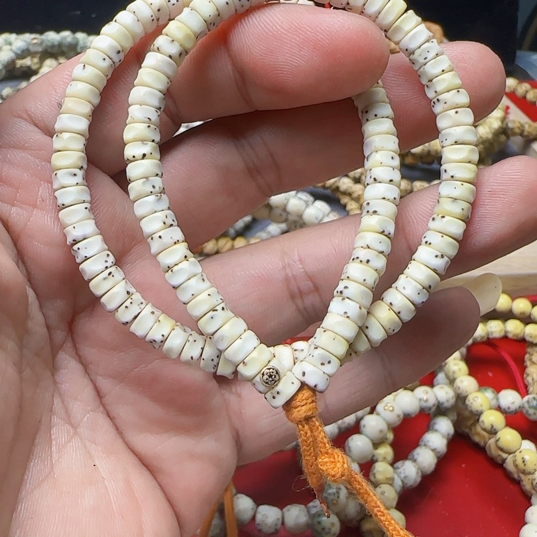 星月菩提吊坠6改骨瓷白无相药片带标