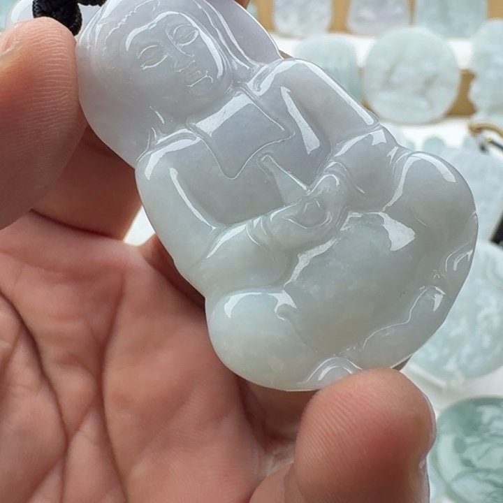 翡翠未镶嵌颈饰天然缅甸A货翡翠