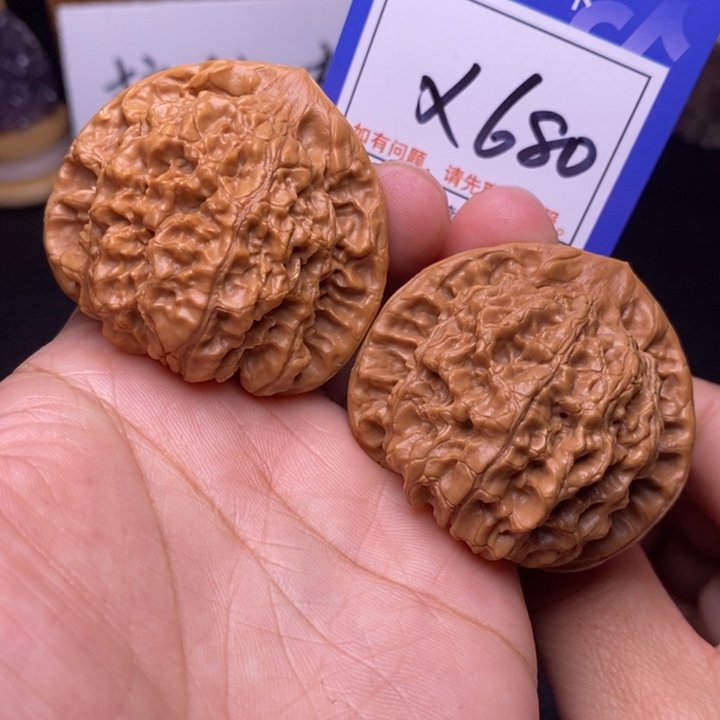 文玩核桃把件48官帽x680