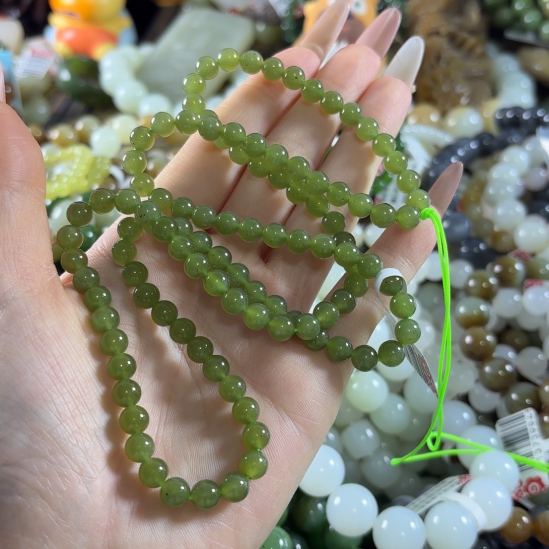 和田玉未镶嵌手链25