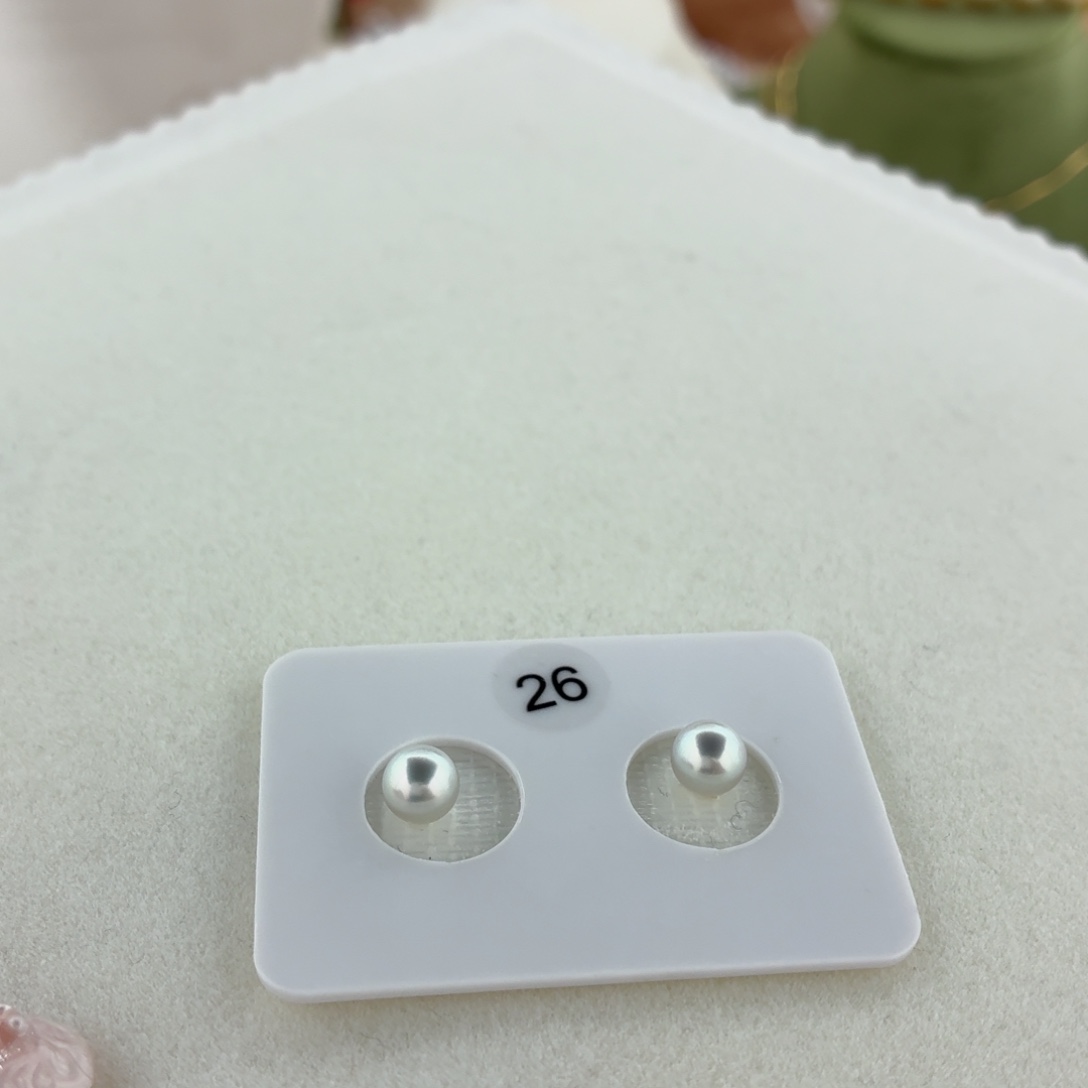 耳饰海水珍珠银S925镶嵌