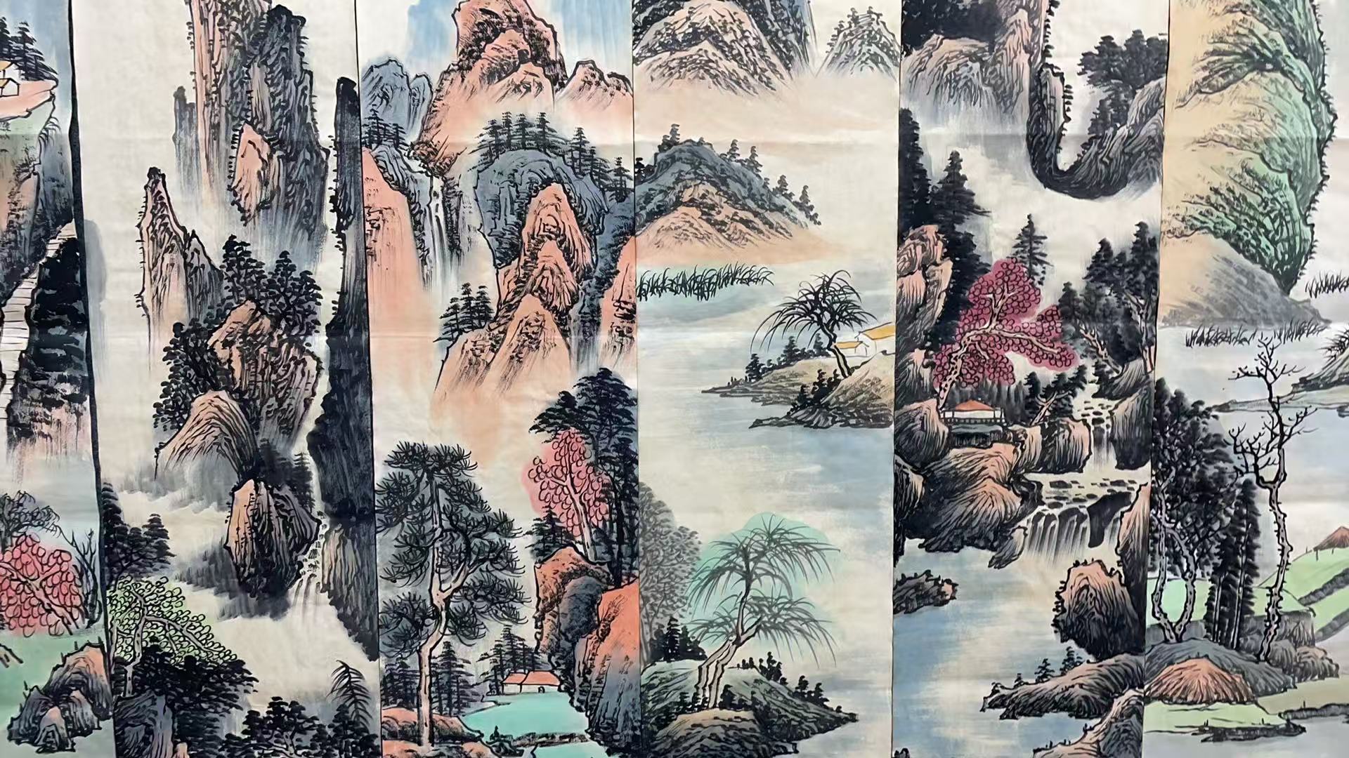 【优斯特】精品十二条屏装饰画通用链接