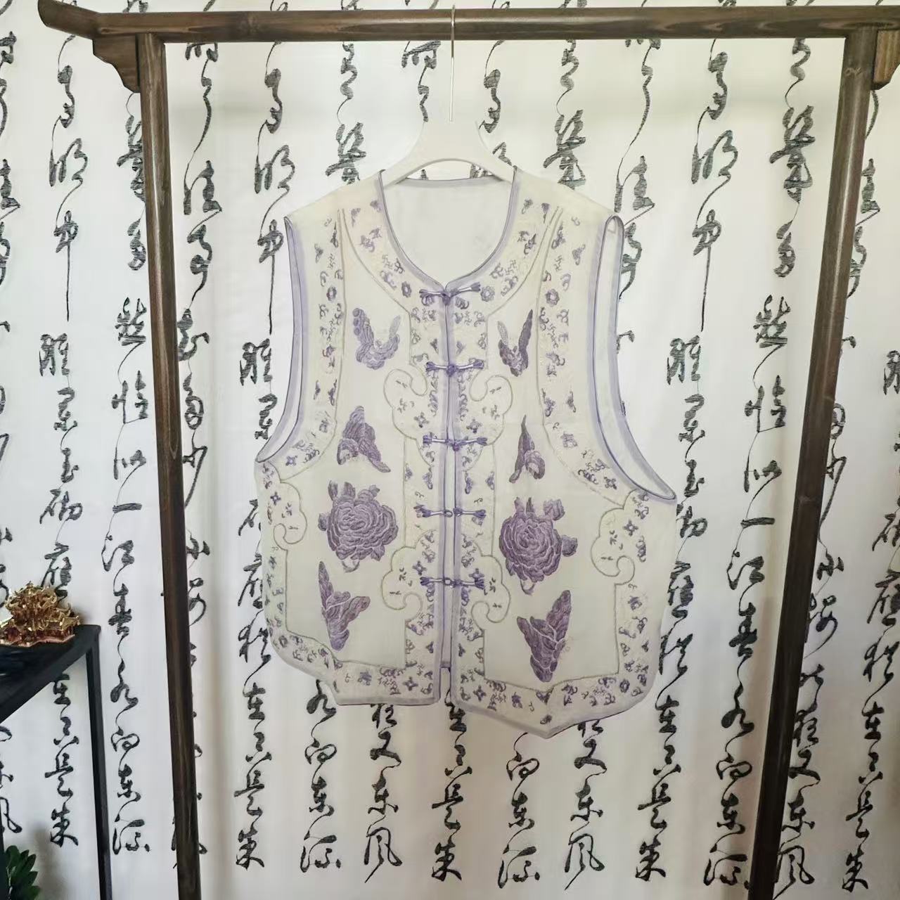 【 玫瑰心事】新中式重工刺绣玫瑰蝴蝶马甲