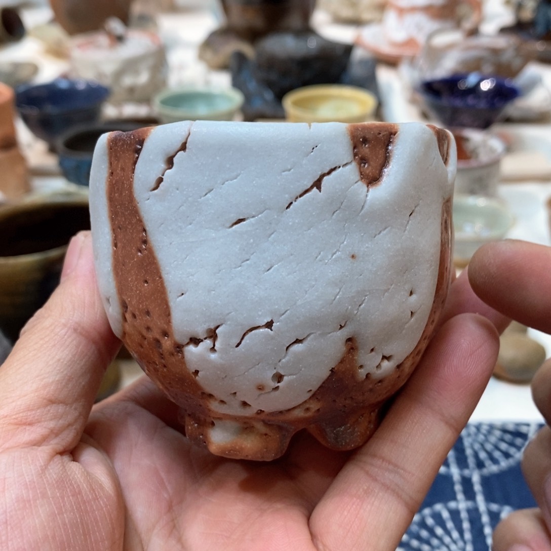 柴烧侘寂粗陶茶具