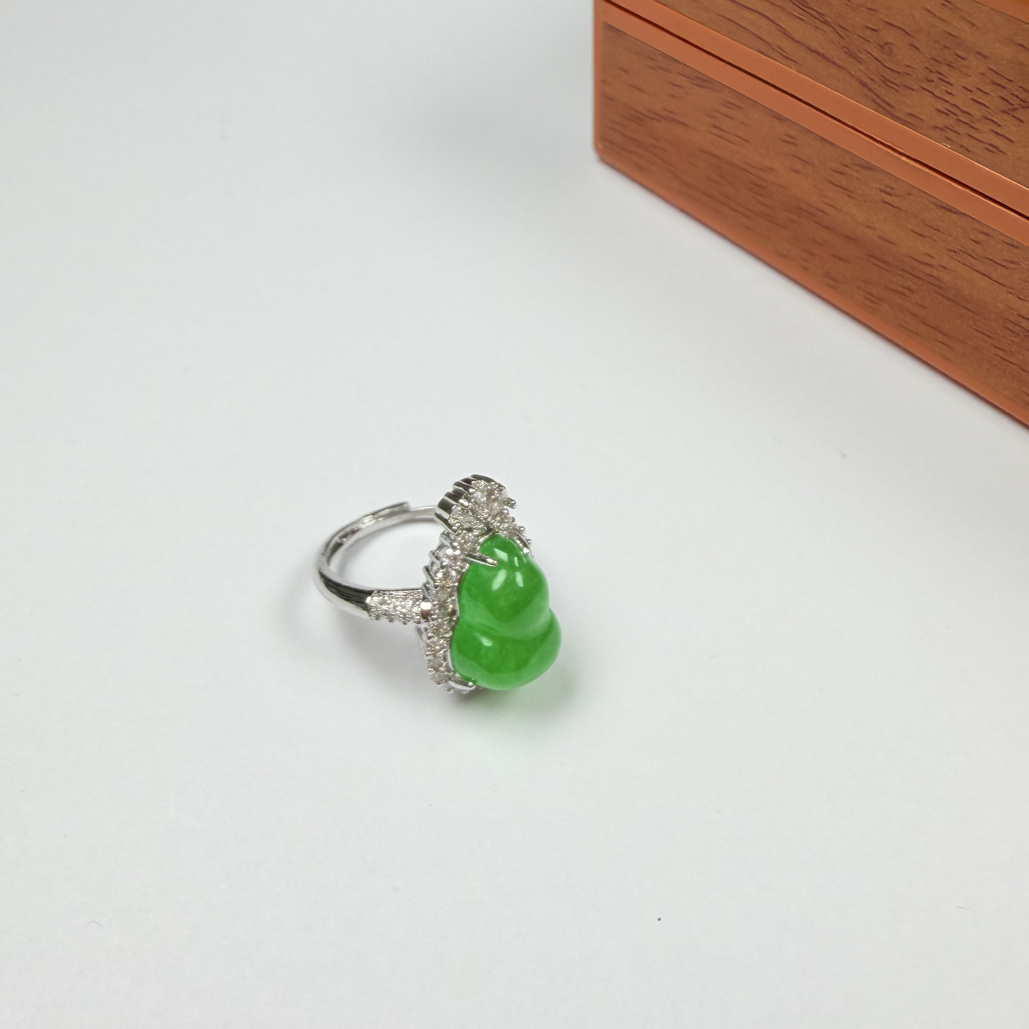 时尚气质精美Z209绿葫芦戒指