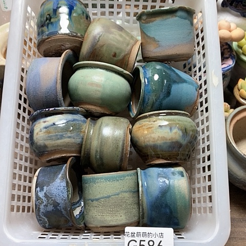 紫砂花盆586微瑕品口径4到5左右