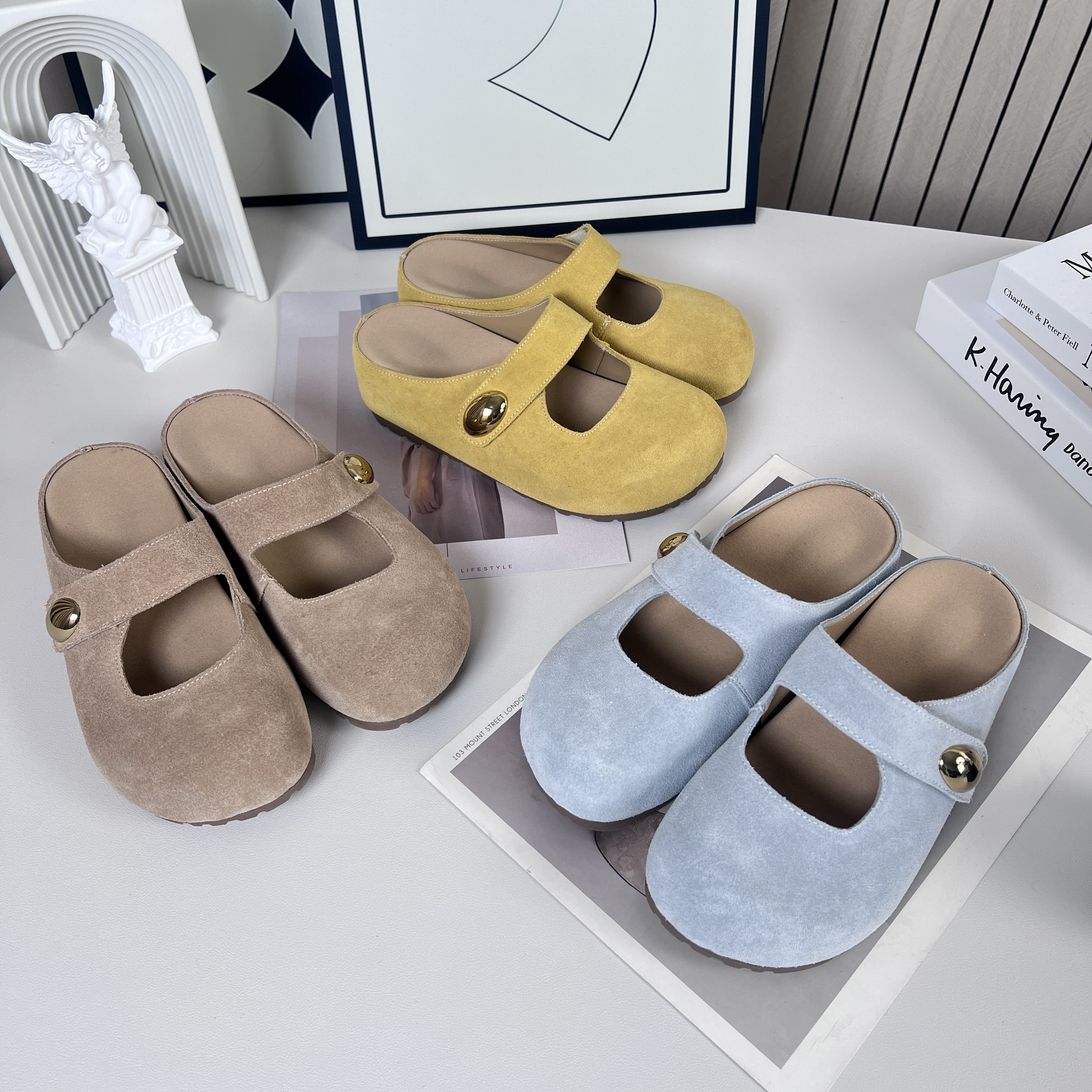 时代品牌跟高5CM时尚潮流包头拖鞋夏季百搭M20072