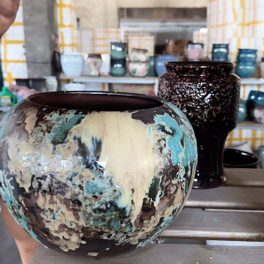 紫砂花盆杨杨花盆0815-967