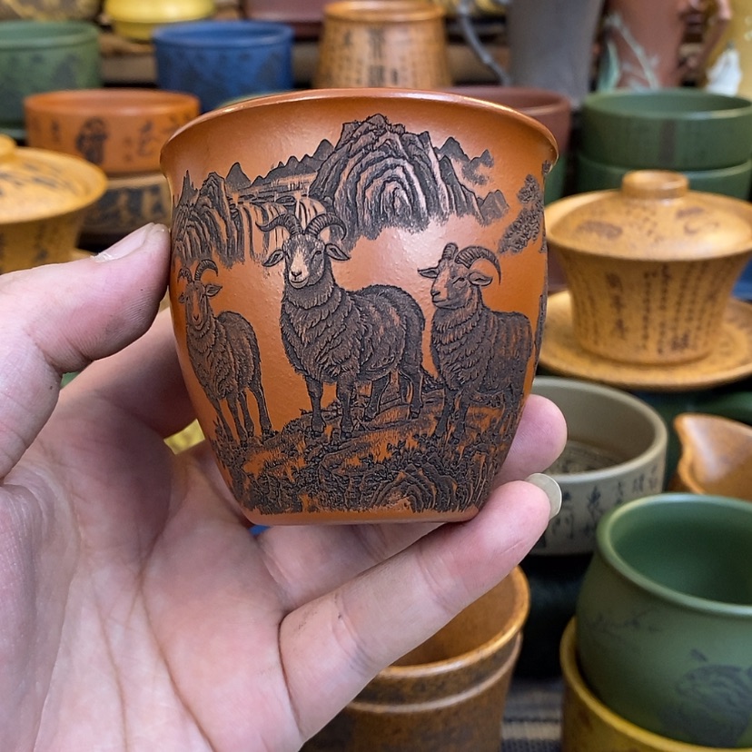 【闪购商品】紫砂杯子宜兴全手工紫砂杯