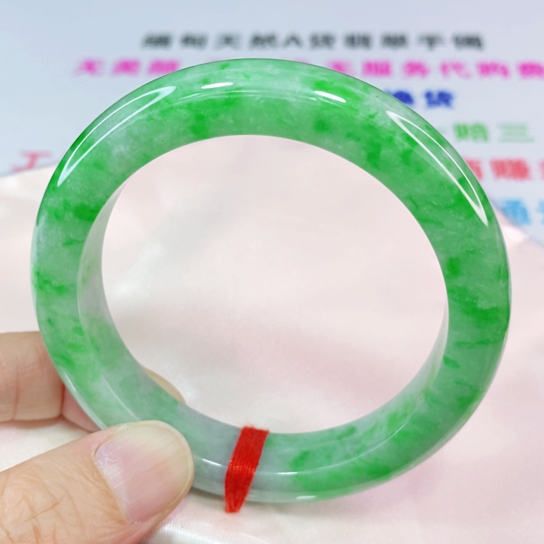 未镶嵌手镯翡翠55.8圈口正圈-高品质