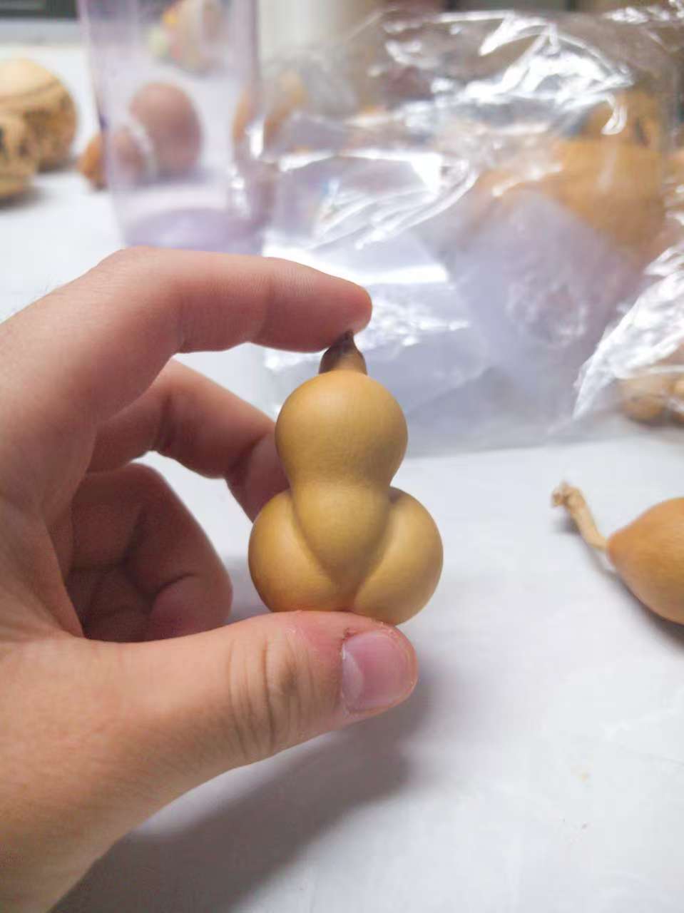 素皮小葫芦手把件直播间随机发货