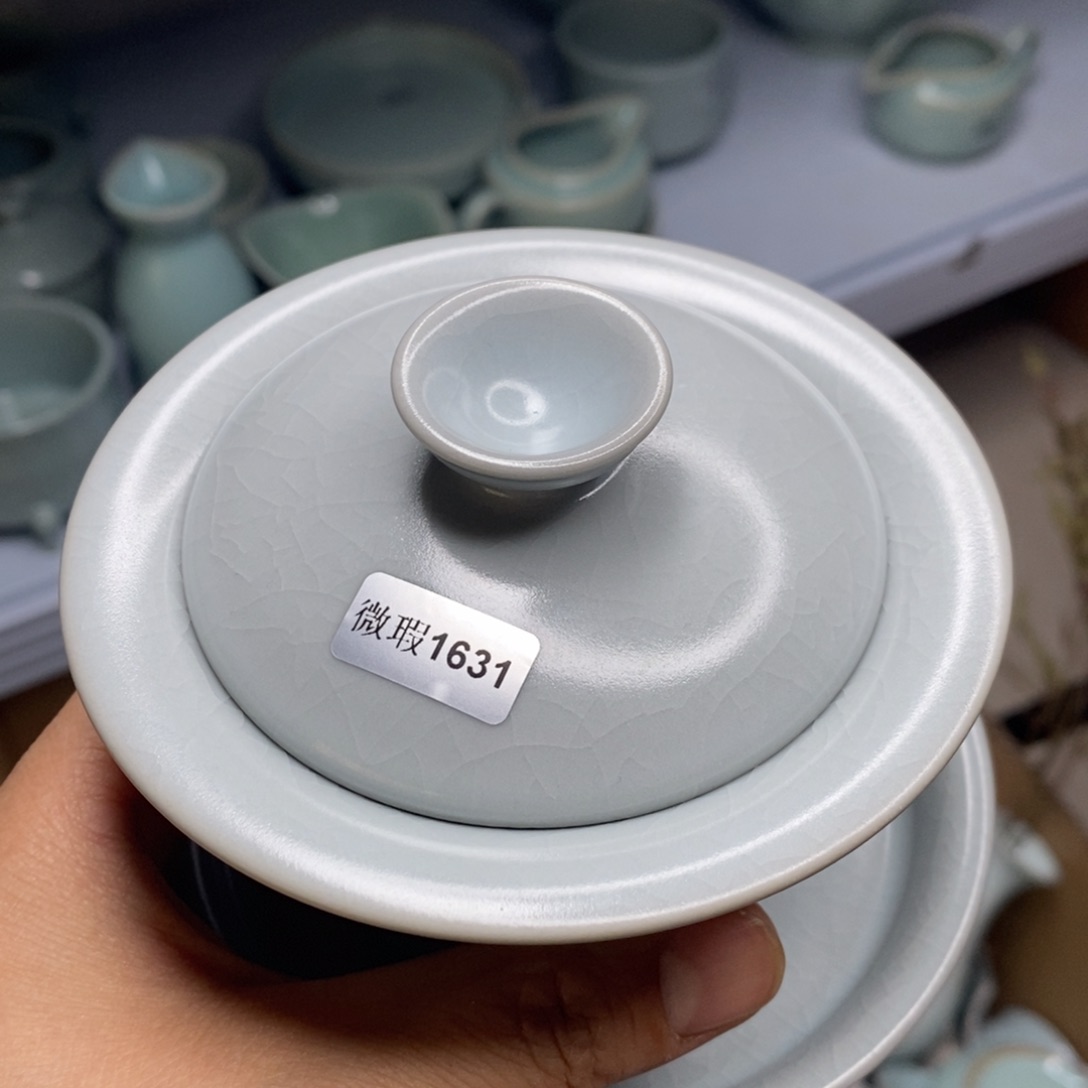 瓷片汝州原矿原釉微瑕1631