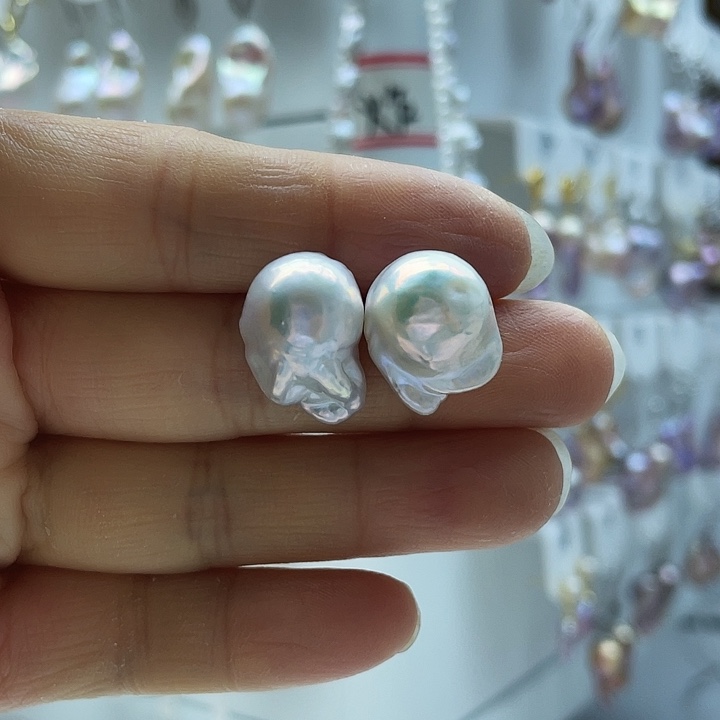 淡水珍珠耳饰未镶嵌