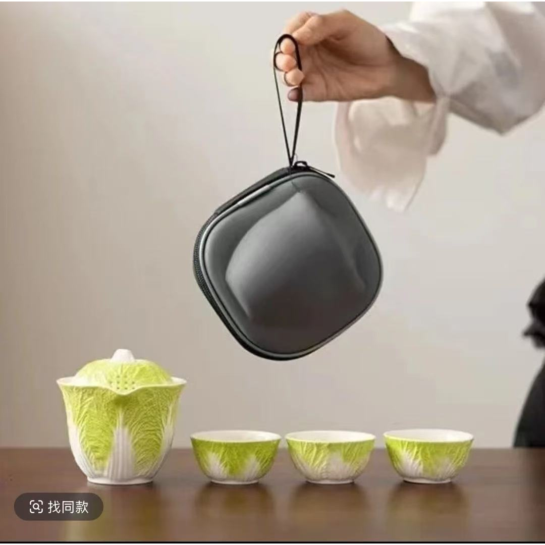 高端白菜旅行套一壶三杯