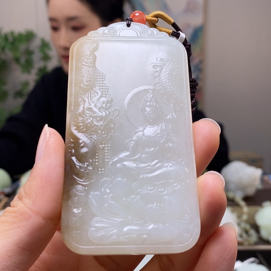 和田玉未镶嵌颈饰