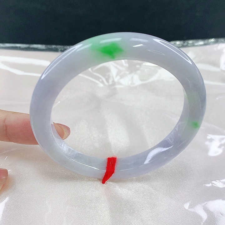 翡翠未镶嵌手镯圈56，04073