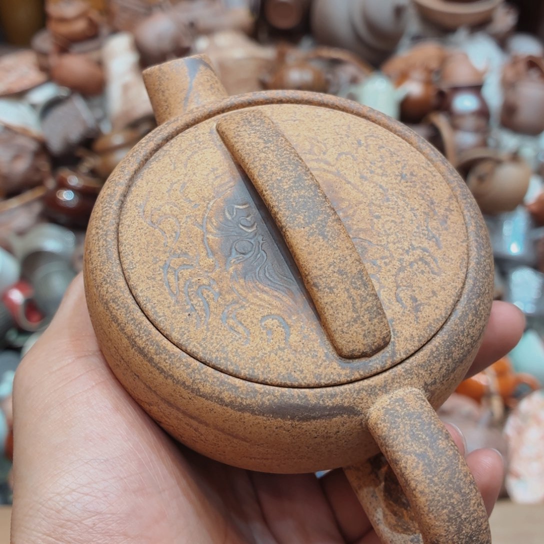 柴烧老岩泥高温茶器皿