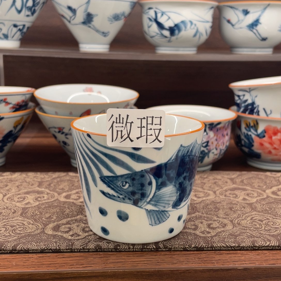 微瑕釉下彩纯手绘