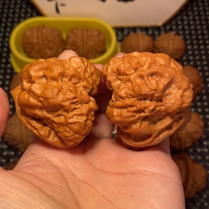 把件文玩核桃四开蟾大八腿三角箭毒恶蟾王