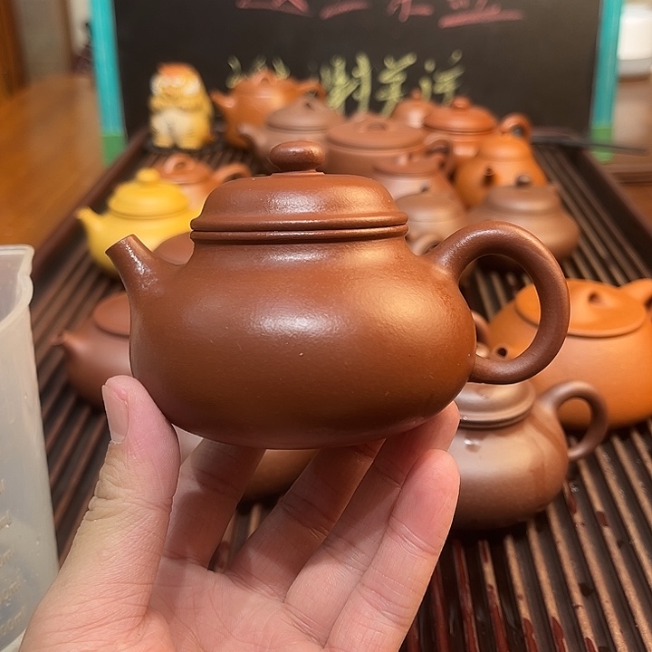 紫砂茶壶原矿紫泥容天240cc