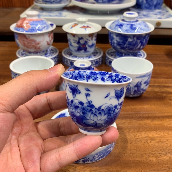 晓月柴窑 蝶恋花主人杯