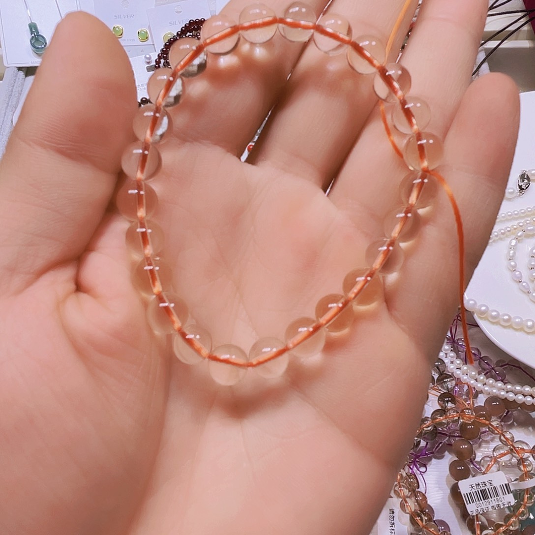 黄晶手串未镶嵌巴西