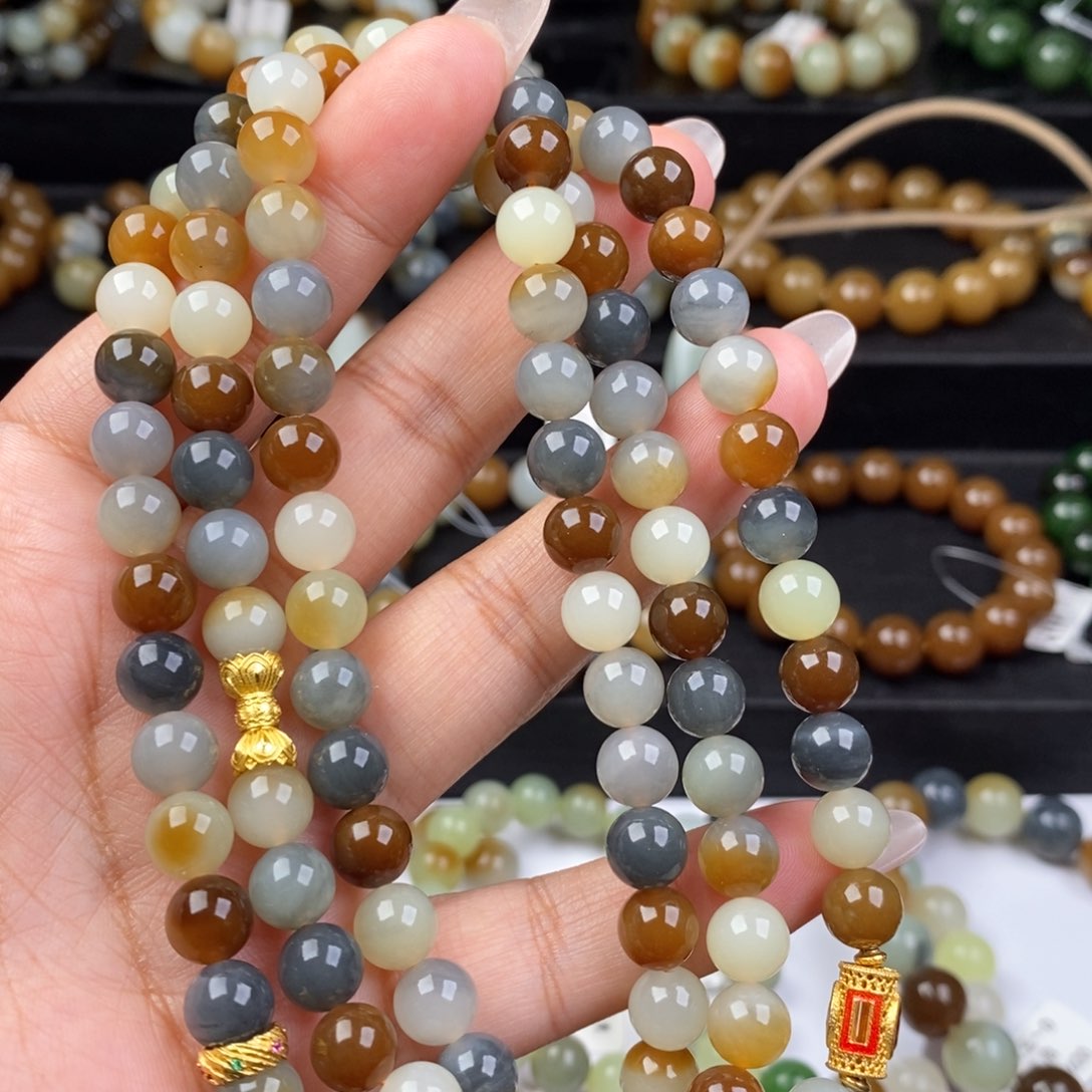 和田玉手串未镶嵌