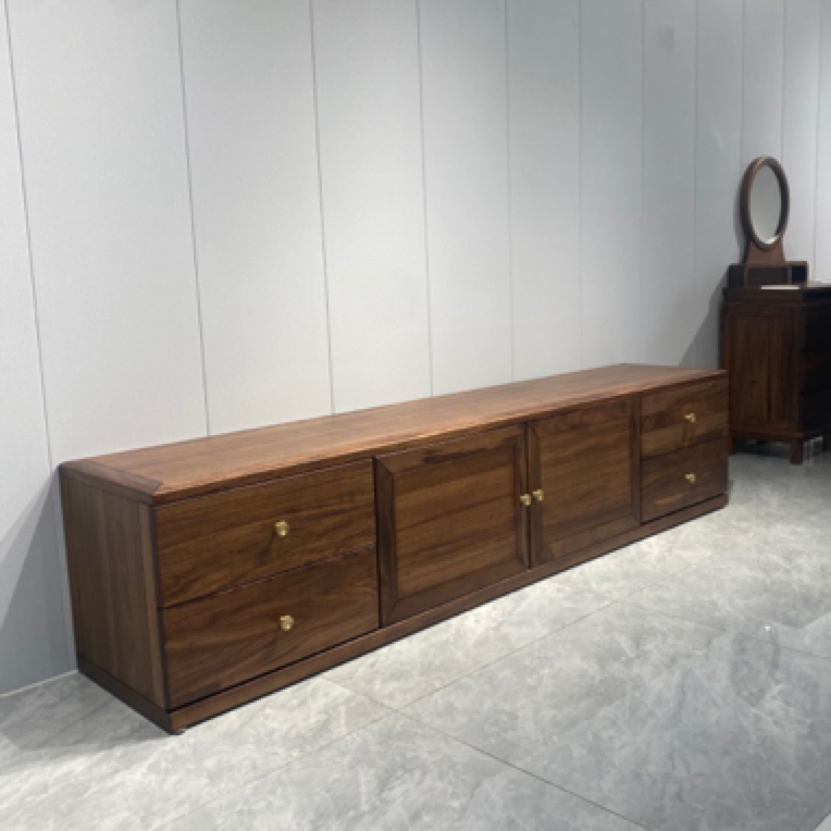 极简乌金木电视柜