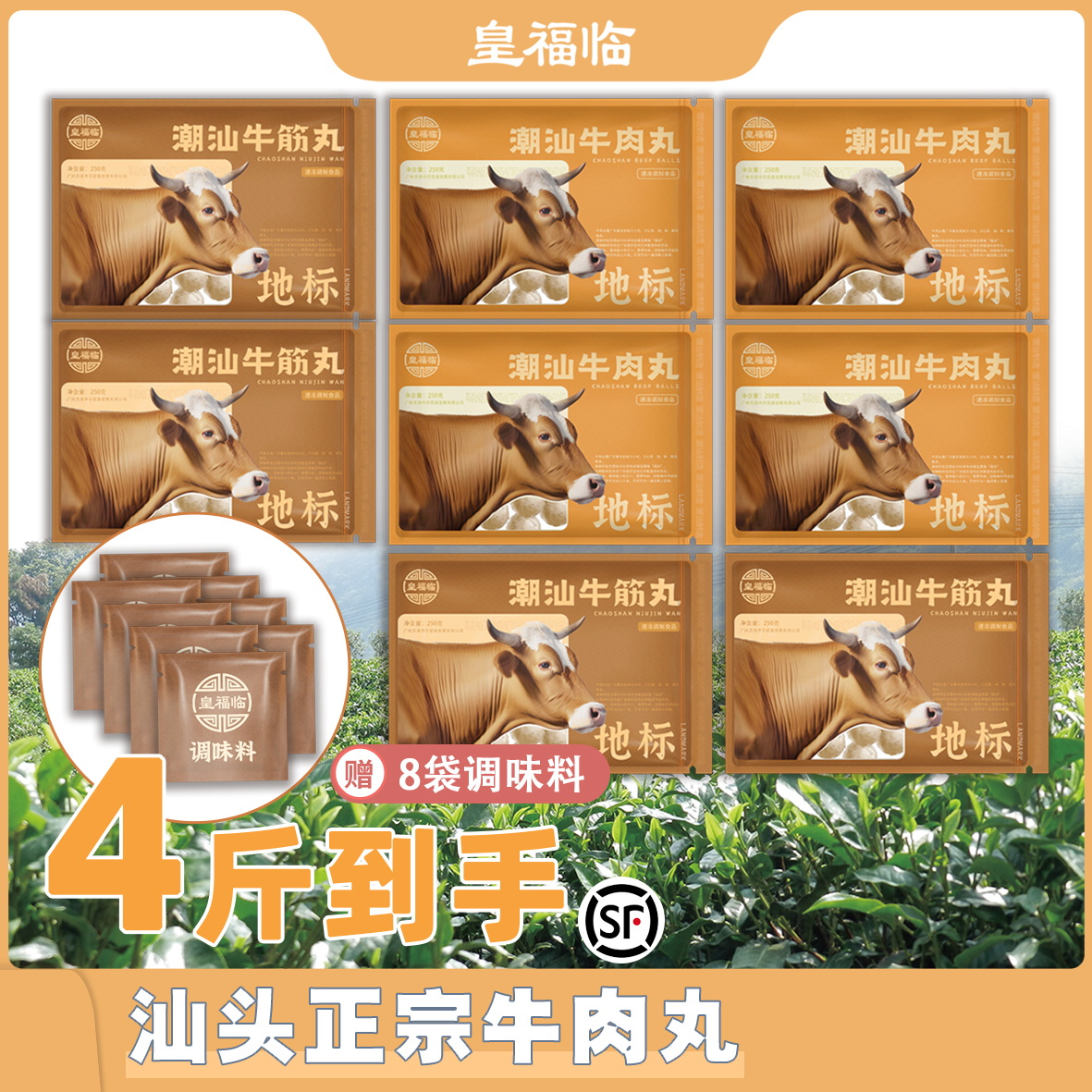 皇福临正宗潮汕牛肉丸/牛筋丸