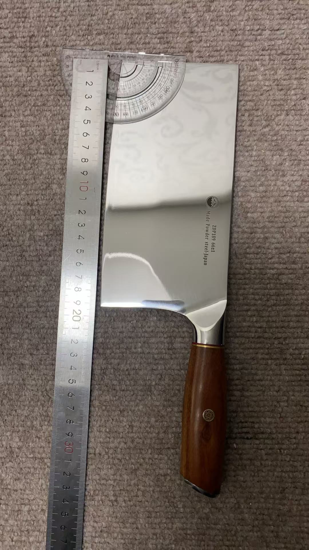 家用商用粉末钢镜面抛光切菜切片斩切两用刀（只斩鸡鸭）