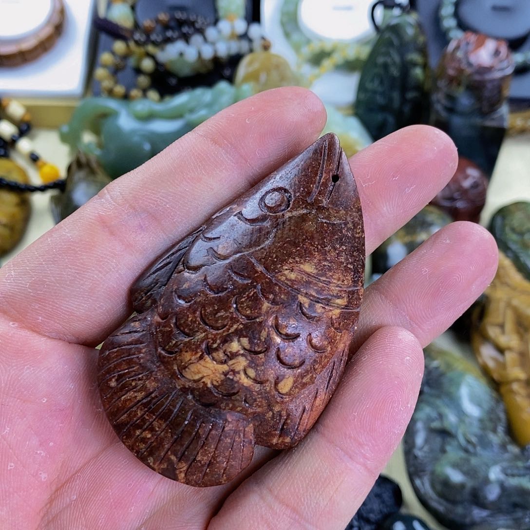 岫岩河磨玉（透闪石质玉）手把未镶嵌