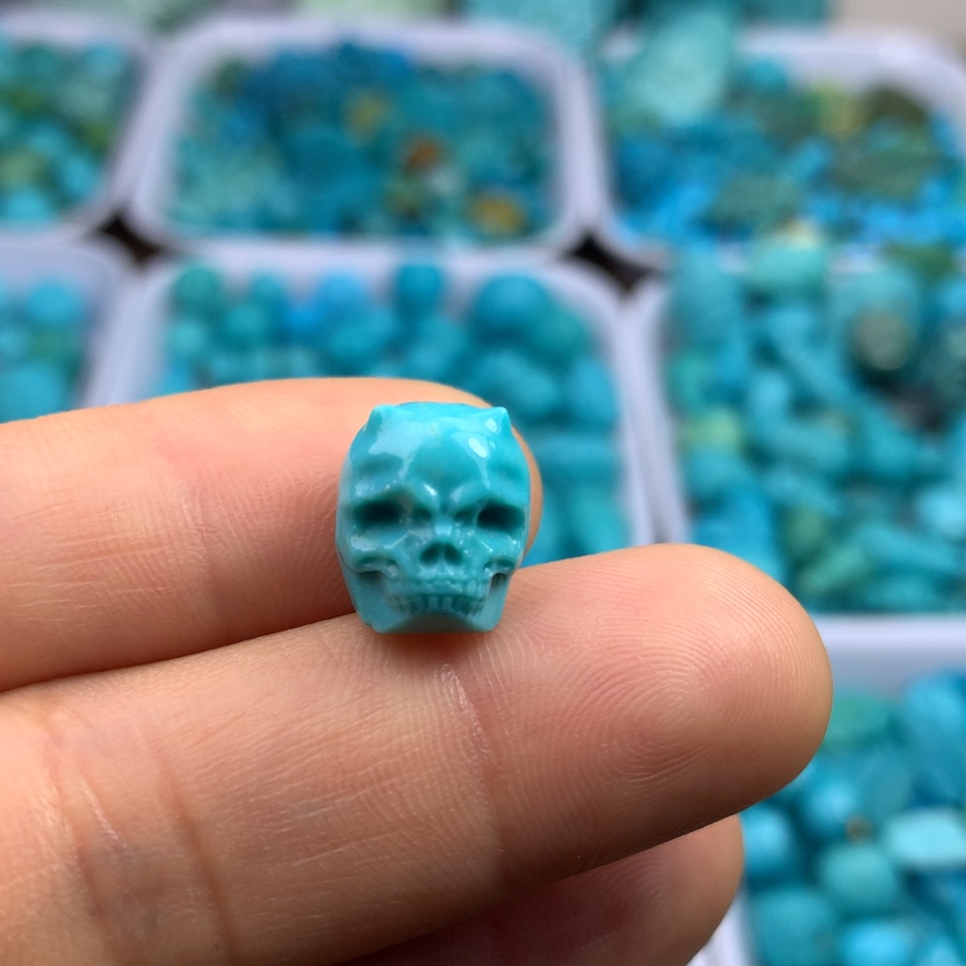 绿松石未镶嵌吊坠(不含链)10×11.5