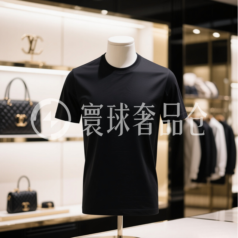 【8号链接-CL纯色浮雕刺绣】设计款重磅小众男女同款短袖-3078