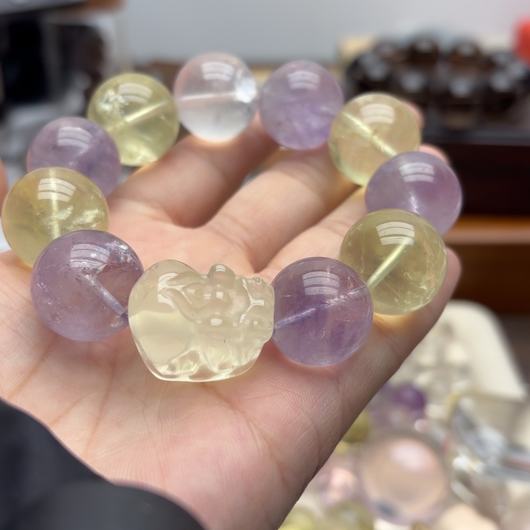 未镶嵌手链水晶一*海手串