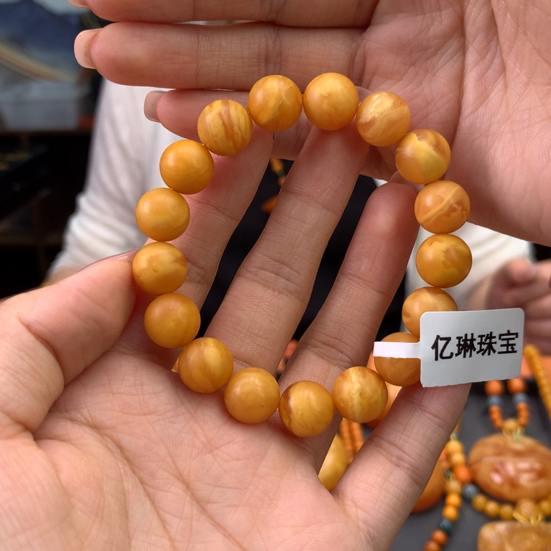 未镶嵌蜜蜡手串天然