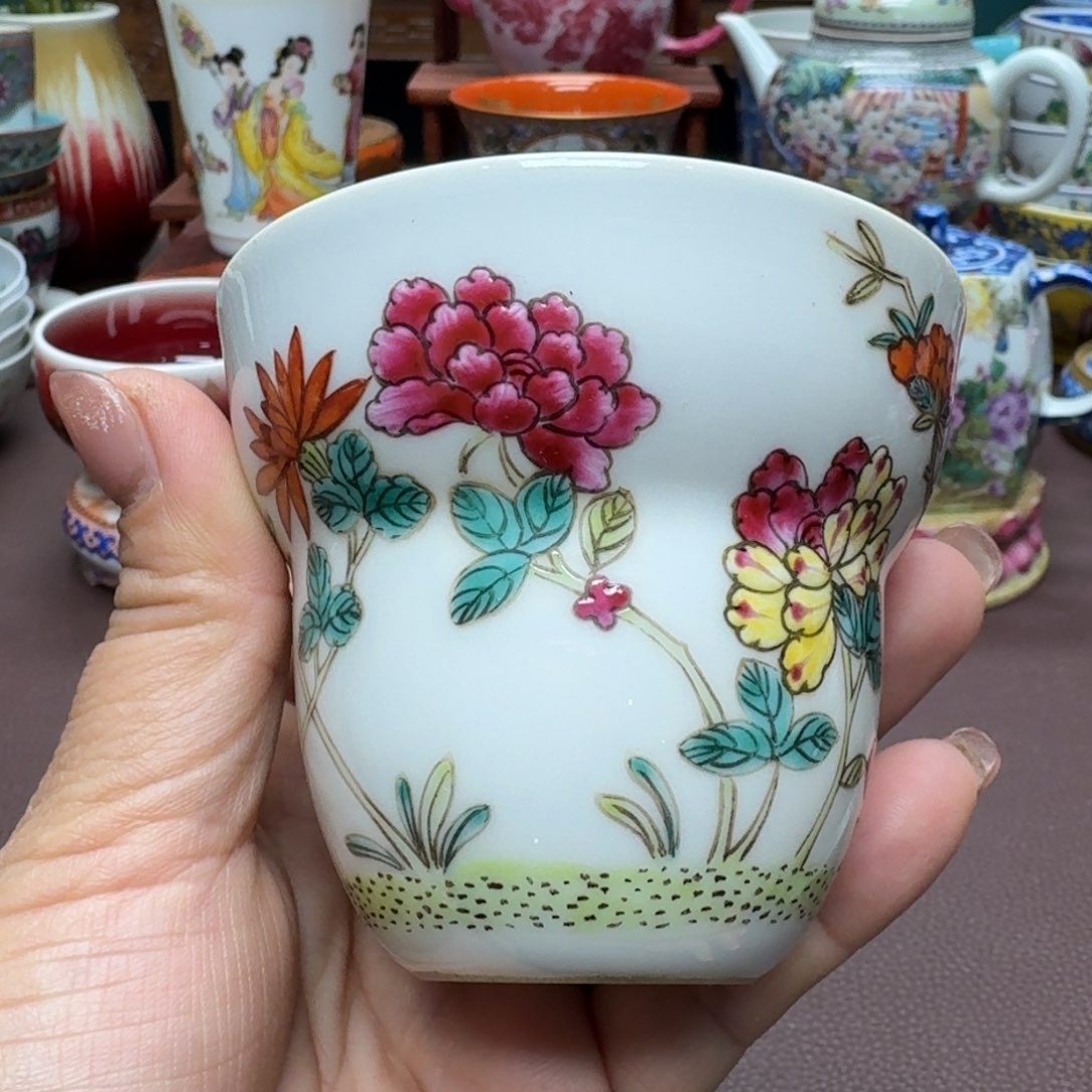 瓷片景德镇仿古手工制作精品展示