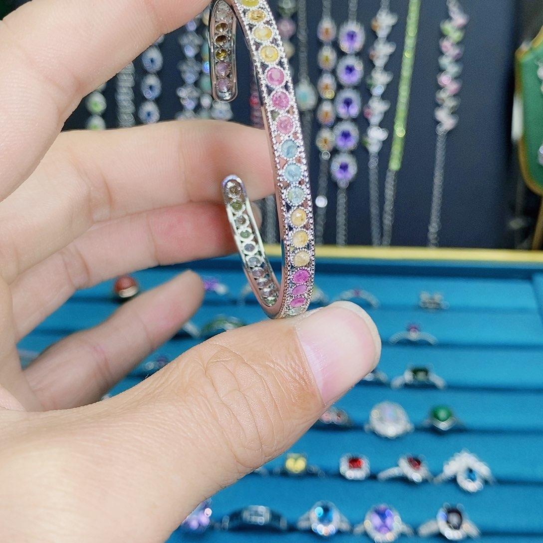 紫晶珠宝半成品银S925镶嵌