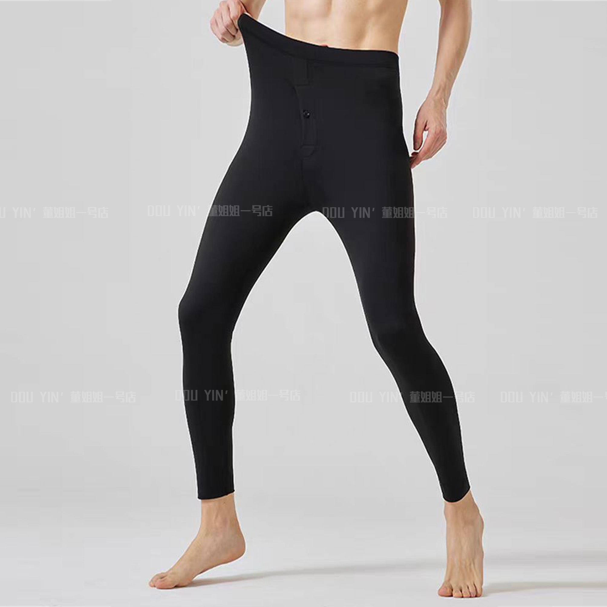 556新款舒适加绒机车男保暖裤