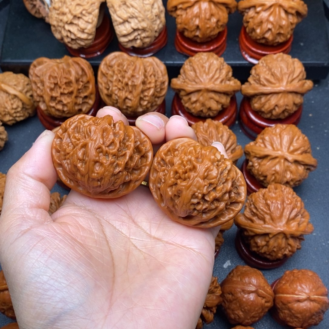 文玩核桃把件45宫灯