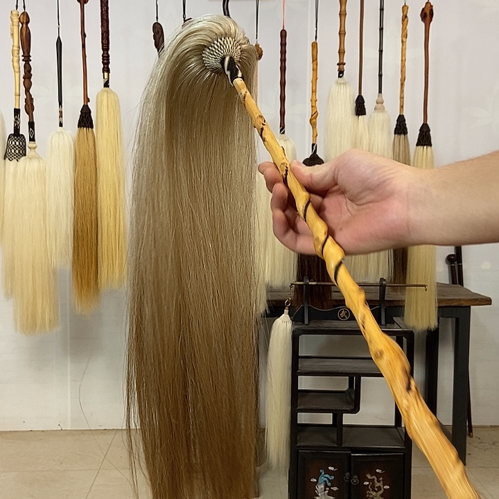 纯手工制作马尾拂尘