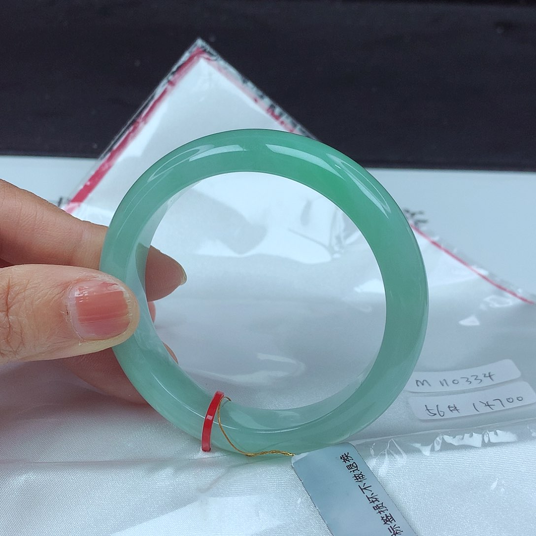 翡翠手镯未镶嵌56圈0334