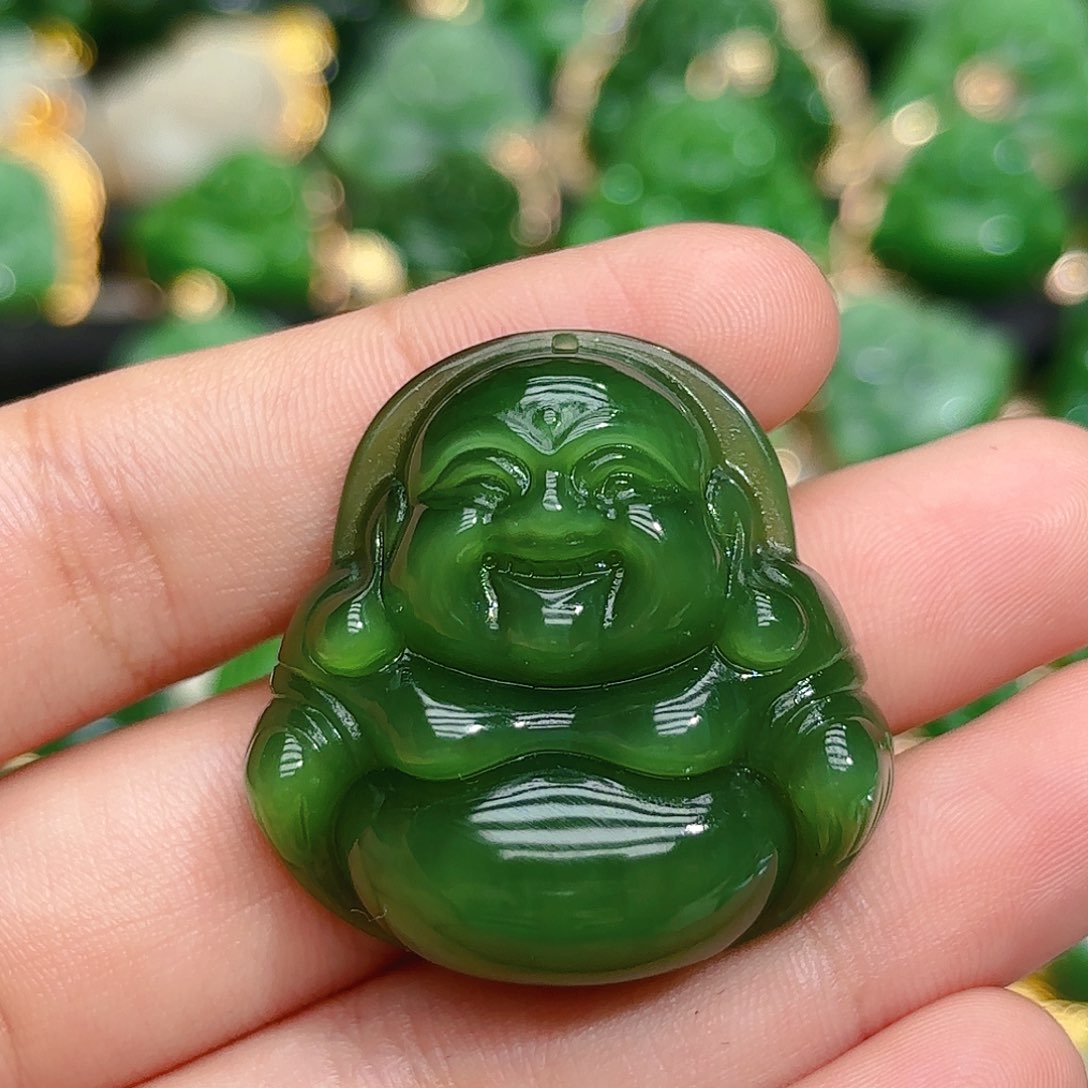 和田玉（碧玉）颈饰未镶嵌