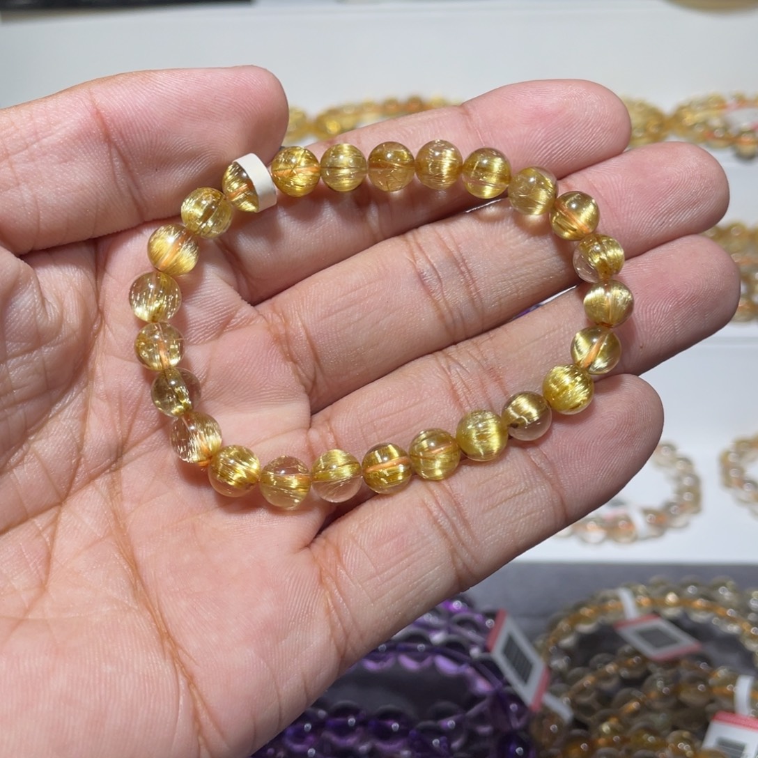 水晶手链未镶嵌钛晶