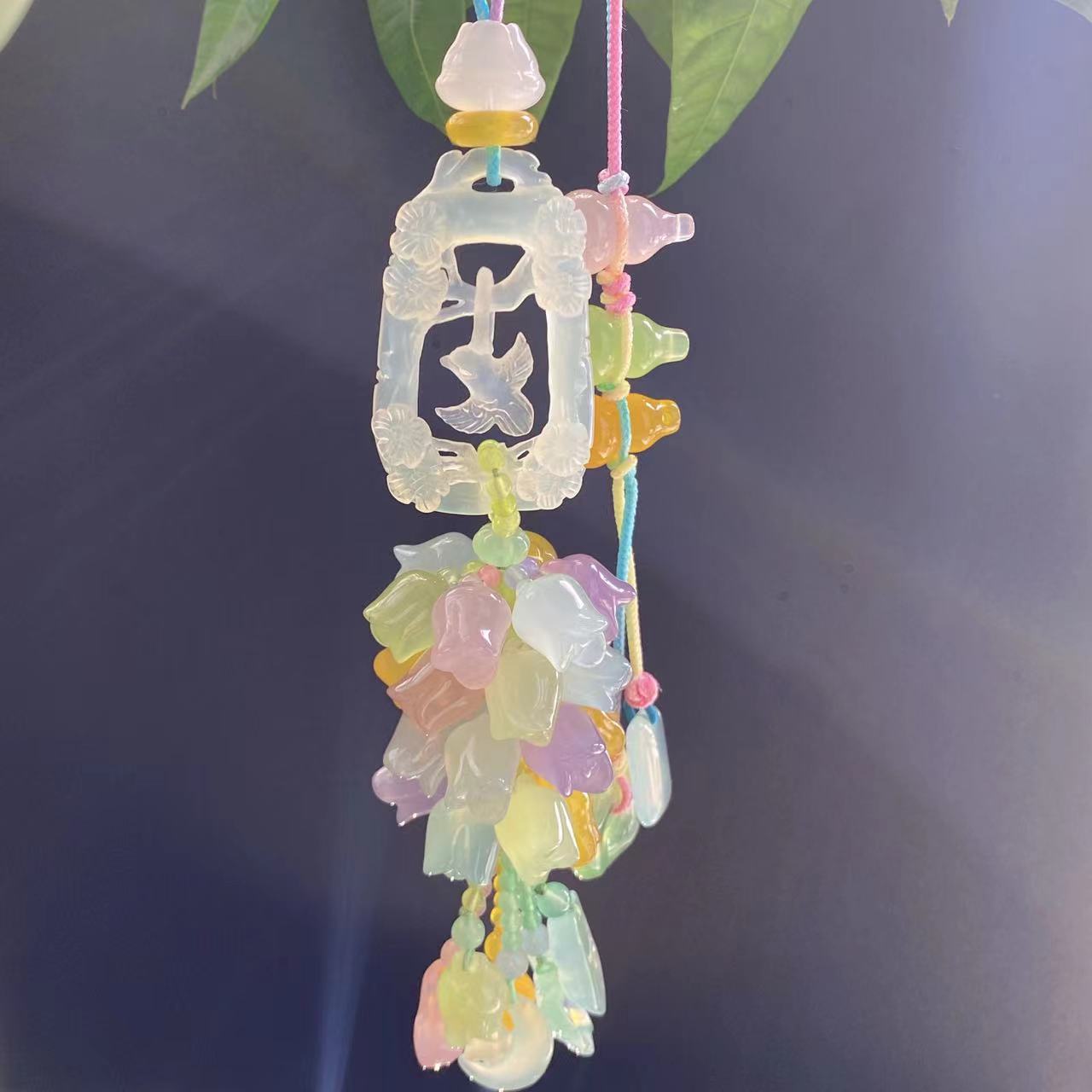 汽车挂件平安高档车载吊坠保平安创意后视镜饰品挂饰车内吊饰手工