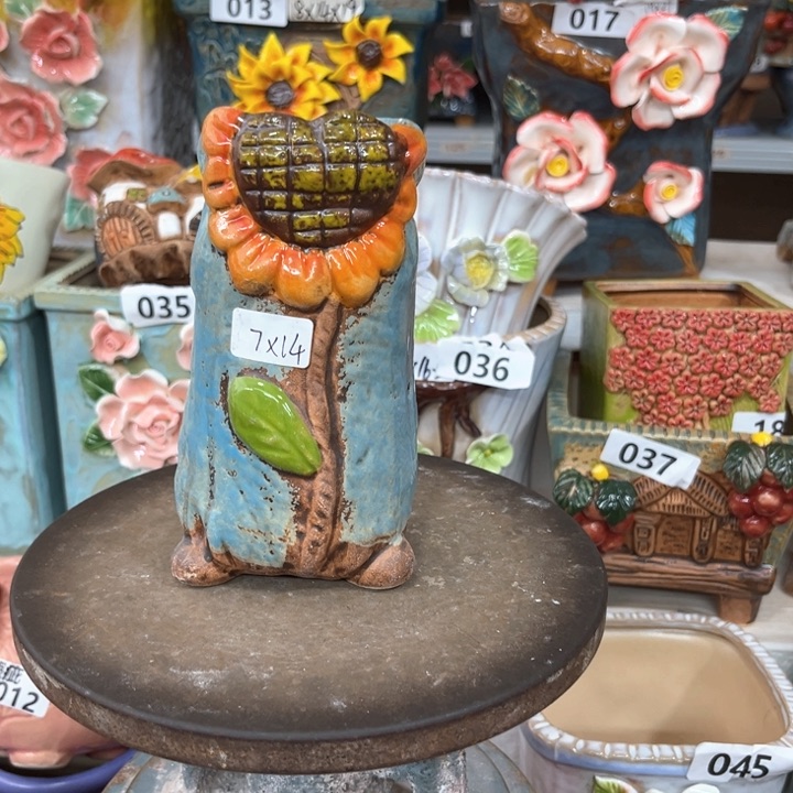 紫砂花盆粗陶材质多肉花盆